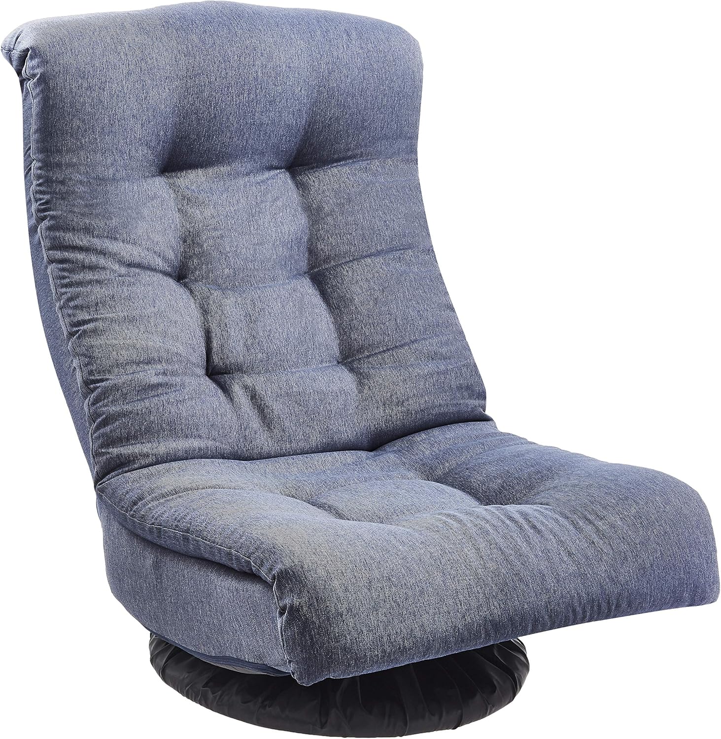 Amazon Basics - Silla giratoria de espuma con reposacabezas, ajustable, color gris