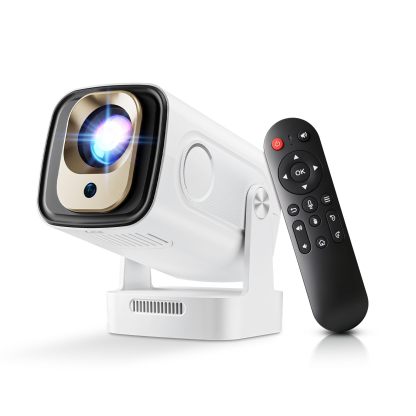 [Enfoque automático] Mini proyector nativo 1080P con WiFi y Bluetooth 5.4, proyector inteligente 4K, aplicaciones integradas, piedra clave automática, proyector portátil para películas al aire última