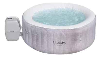 Saluspa Cancún Signature Airjet Spa Con Bañera De Hidromasaj Color Gris