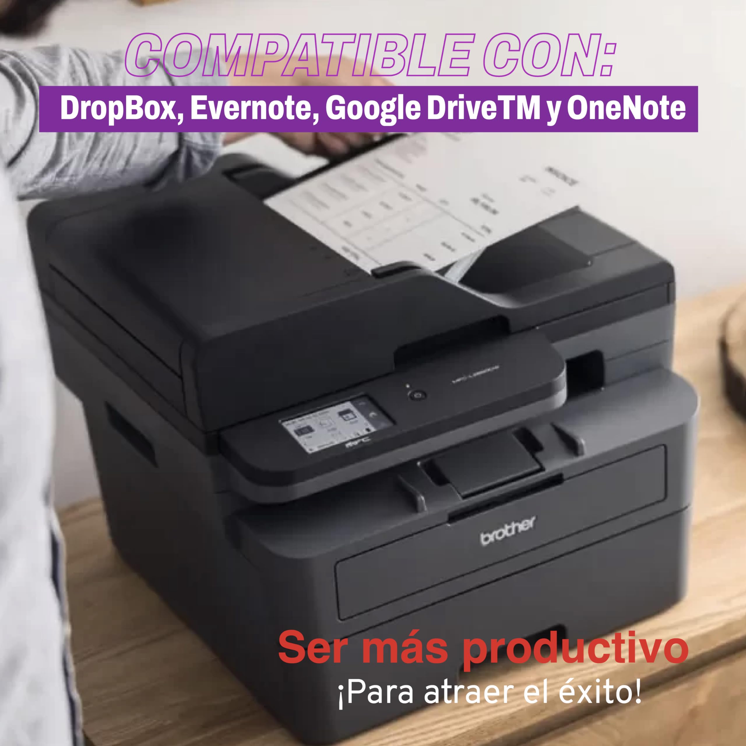 Brother Impresora Multifuncional Láser 3 en 1 de Alto Rendimiento