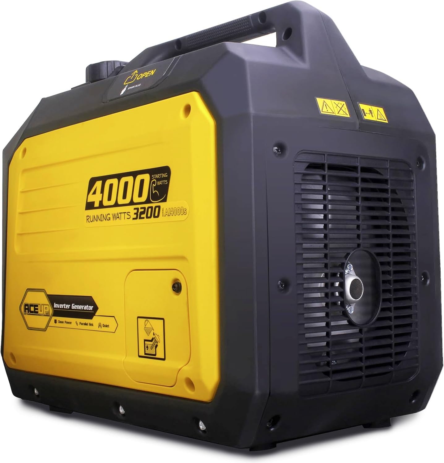 Generador inversor portátil de 4000 W, generador de gas silencioso para el hogar, listo para RV, compatible con EPA