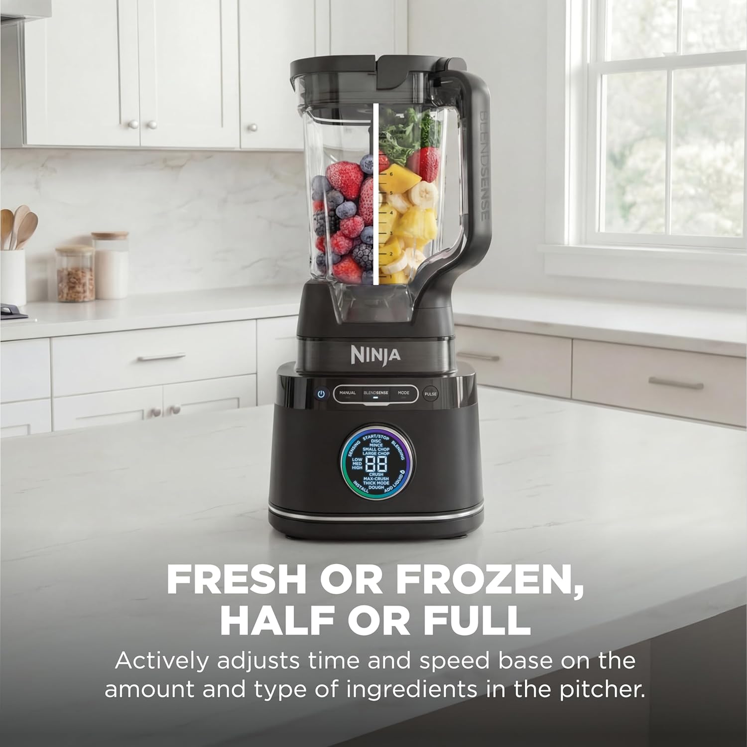 🥤NINJA Detect, Sistema de Cocina Pro, Tecnología BlendSense, Picar y Preparar Batidos, 🥗1800 Vatios de Potencia, Jaraa de 1.9L, Procesador de Alimentos, con Vaso Personal, Plateado, TB401