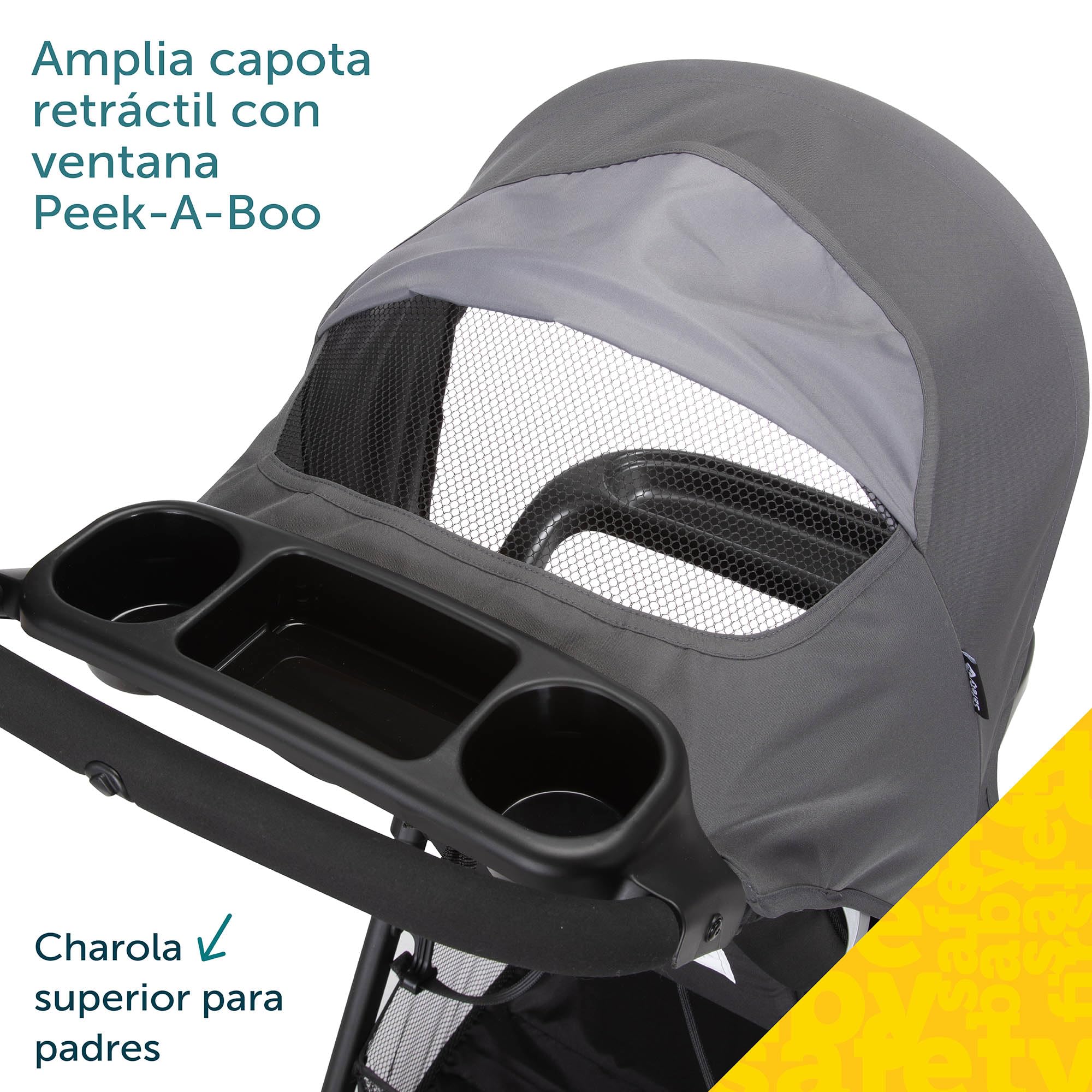Safety 1st Carriola-Sistema de Viaje Smooth Ride LT, con uso desde recién nacido hasta los 22kg, con Portabebé OnBoard FLX