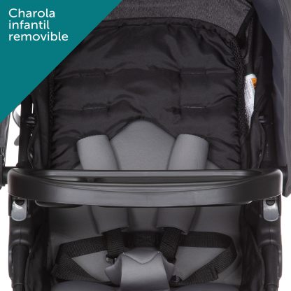 Safety 1st Carriola-Sistema de Viaje Smooth Ride LT, con uso desde recién nacido hasta los 22kg, con Portabebé OnBoard FLX