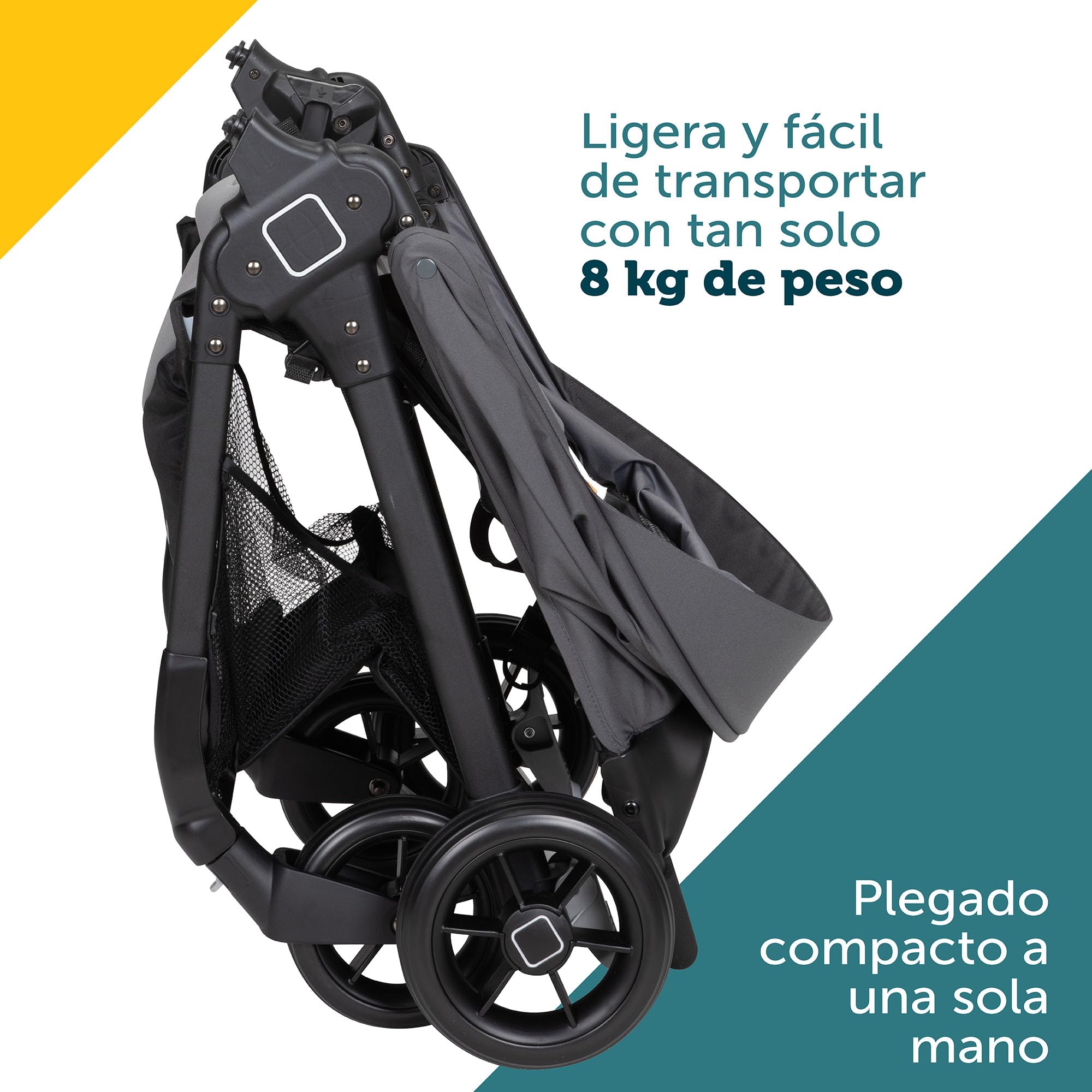 Safety 1st Carriola-Sistema de Viaje Smooth Ride LT, con uso desde recién nacido hasta los 22kg, con Portabebé OnBoard FLX