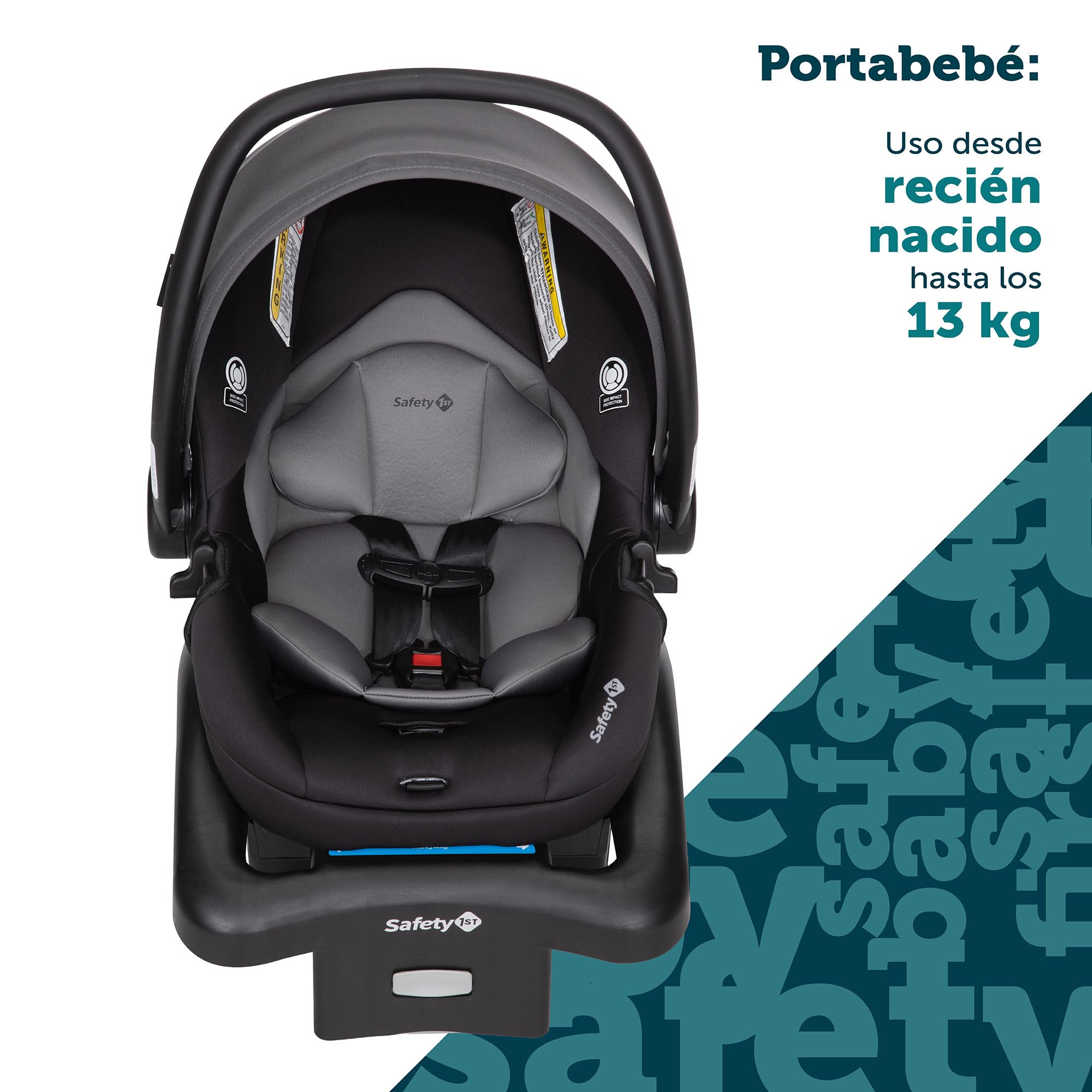 Safety 1st Carriola-Sistema de Viaje Smooth Ride LT, con uso desde recién nacido hasta los 22kg, con Portabebé OnBoard FLX