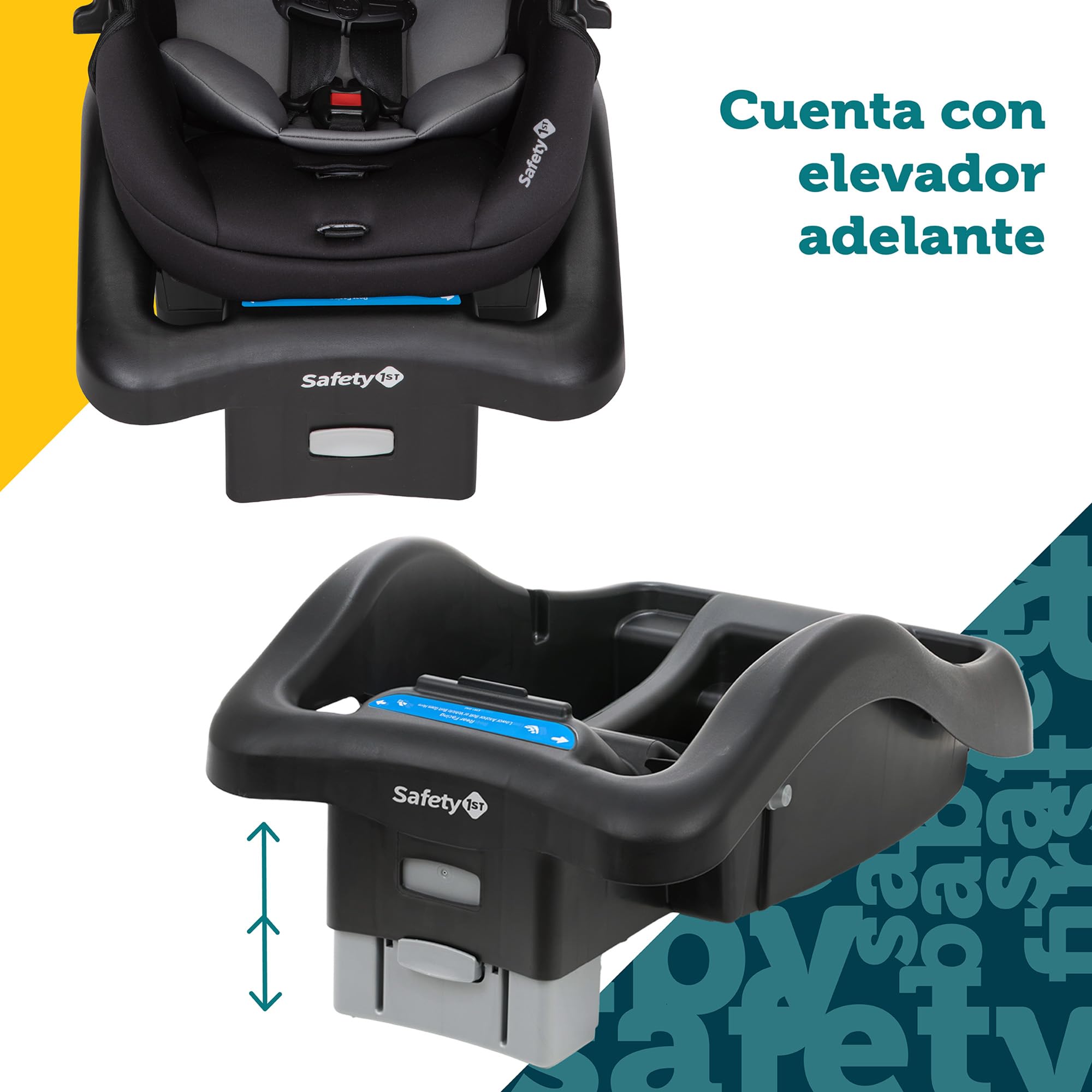 Safety 1st Carriola-Sistema de Viaje Smooth Ride LT, con uso desde recién nacido hasta los 22kg, con Portabebé OnBoard FLX