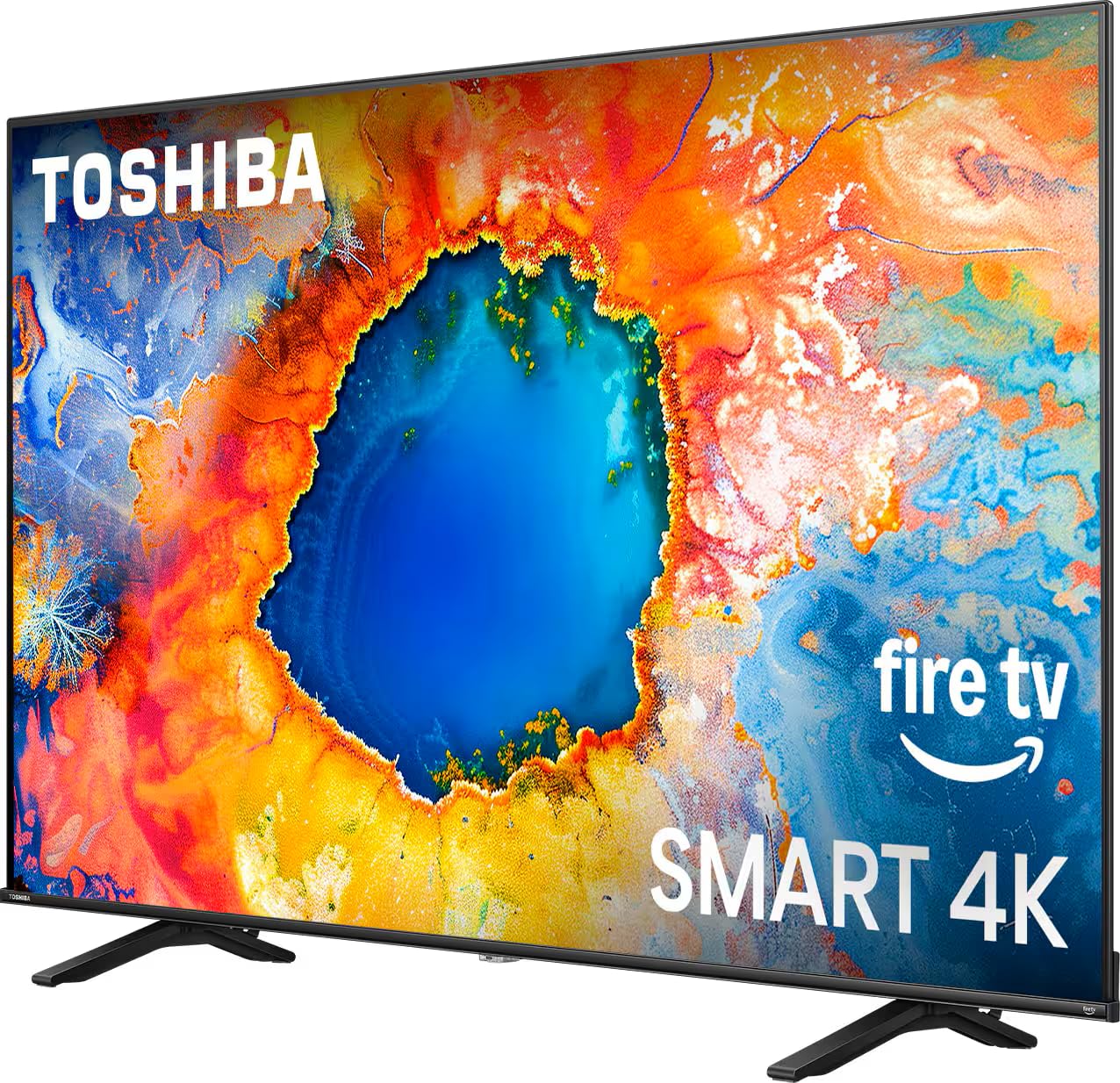 Toshiba Smart TV 50 Pulgadas 4K UHD Modelo 50C350NU, Pantalla LED con Fire TV Integrado, HDR, Dolby Vision, Control por Voz con Alexa, Entretenimiento Inteligente