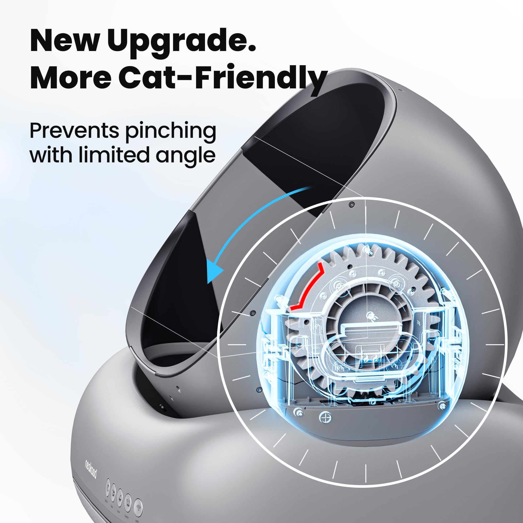 Neakasa M1 Arenero Automático Autolimpiable para Gatos, Diseño Abierto y Control por App