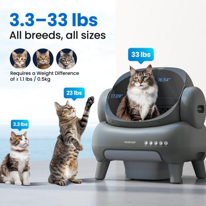Neakasa M1 Arenero Automático Autolimpiable para Gatos, Diseño Abierto y Control por App