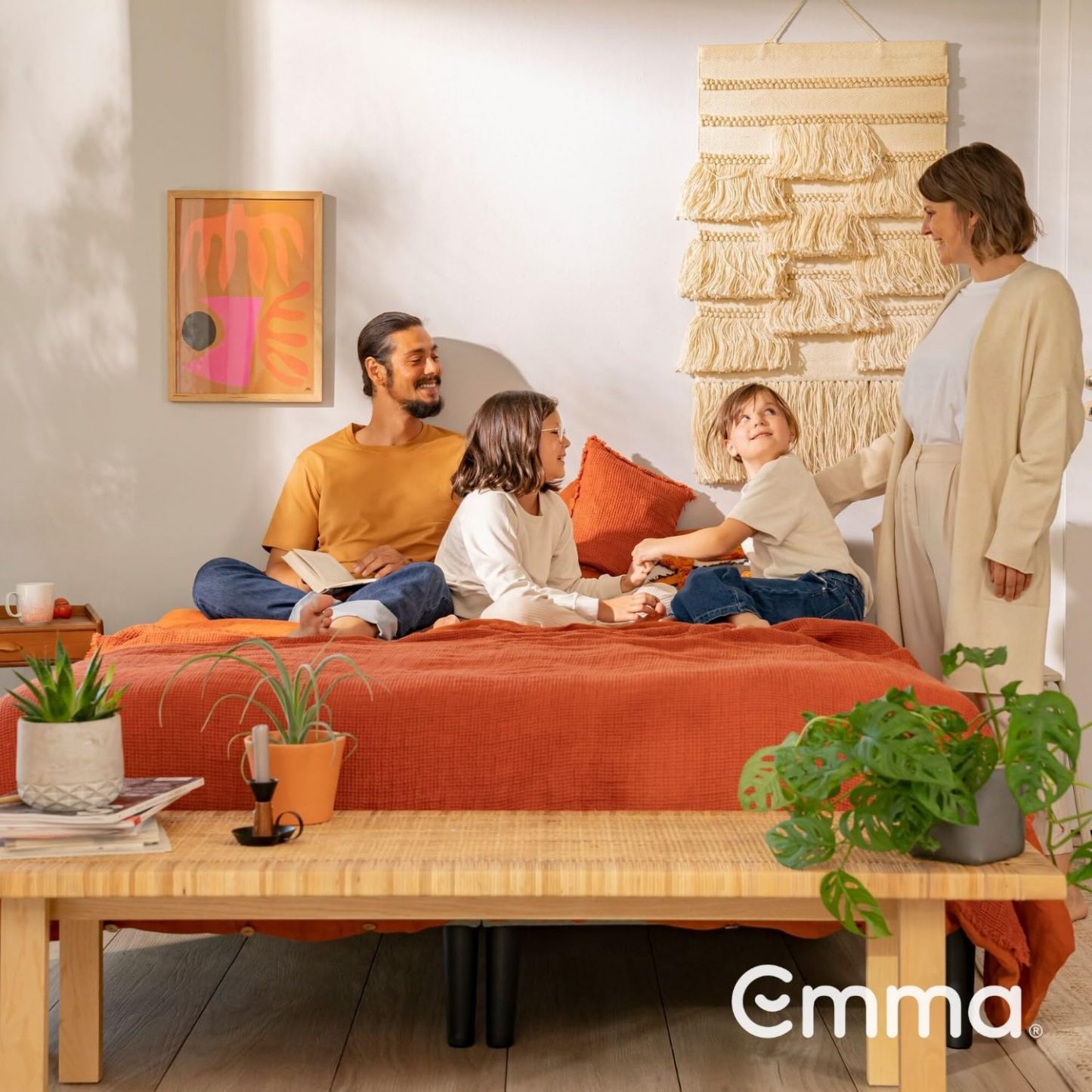 Colchón Emma de 3 Capas con Memory Foam, Altura Total de 25 cm, Firmeza Media y Funda Transpirable Lavable
