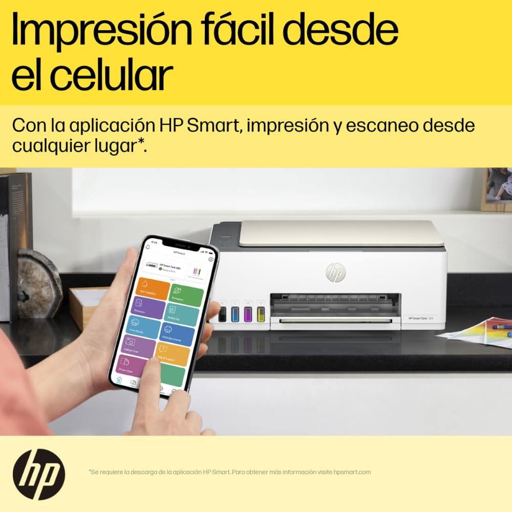 Impresora Multifuncional HP Smart Tank 580/583/585 con Wi-Fi, Tinta Continua y Dúplex Manual