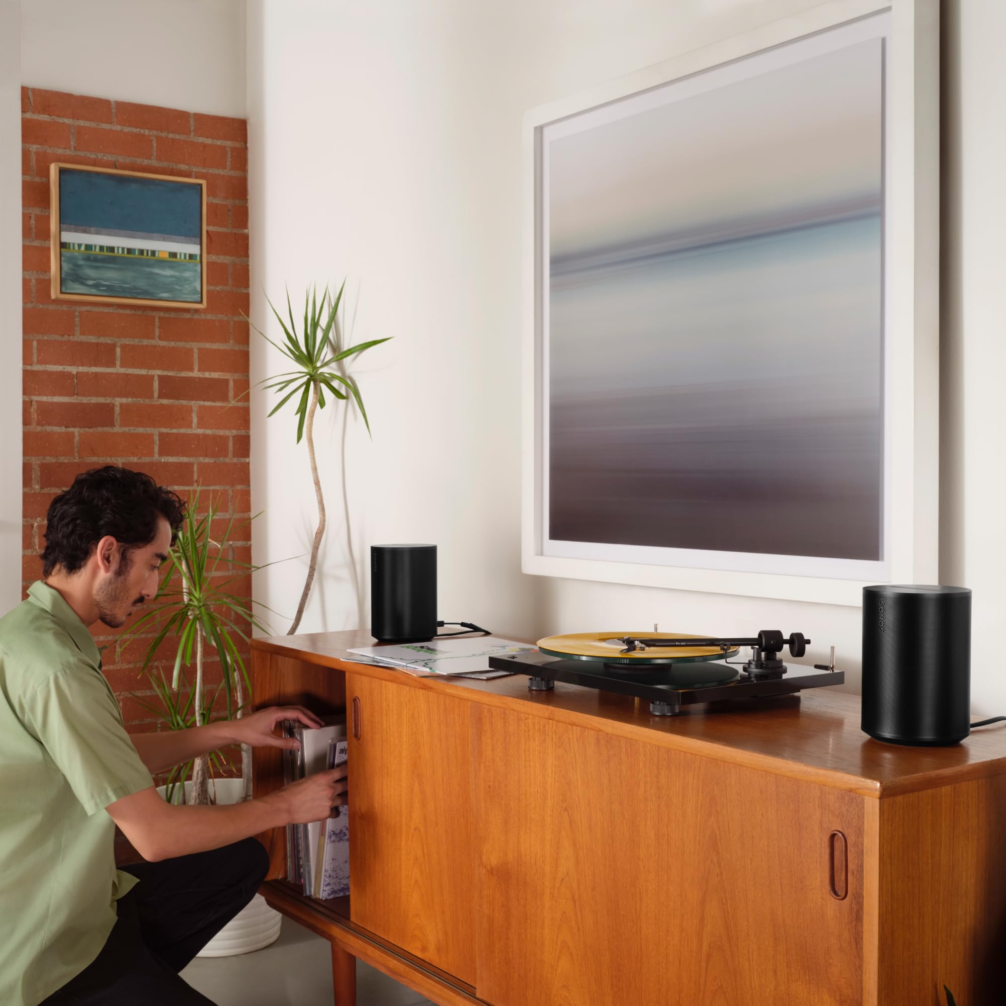 Sonos Era 100 Bocina Inalámbrica con Acústica y Conectividad de Última Generación Wi-Fi y Bluetooth - Blanco
