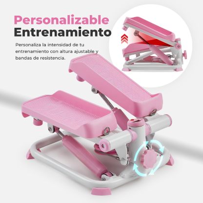 Sunny Health & Fitness Mini Stepper con Bandas para Casa