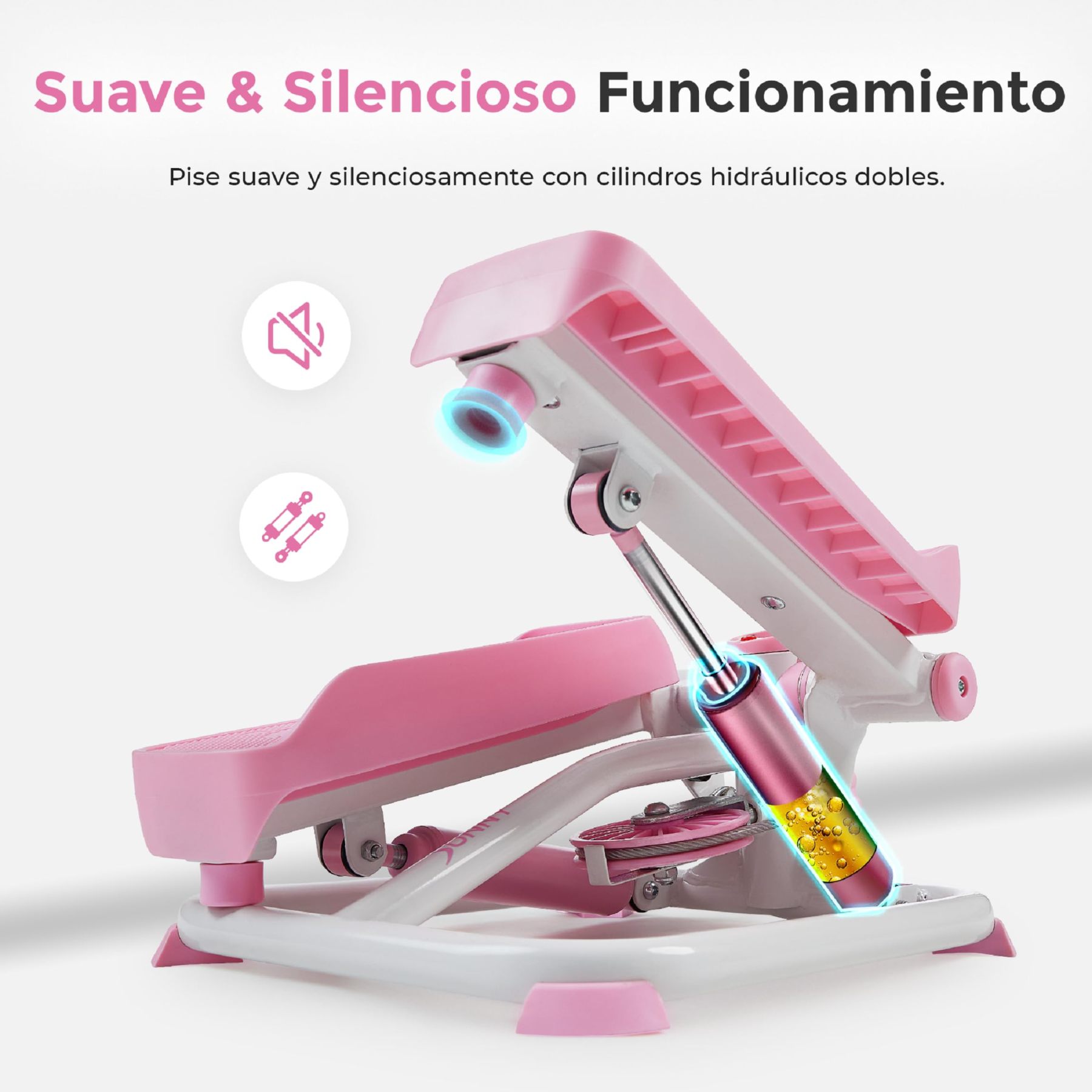 Sunny Health & Fitness Mini Stepper con Bandas para Casa