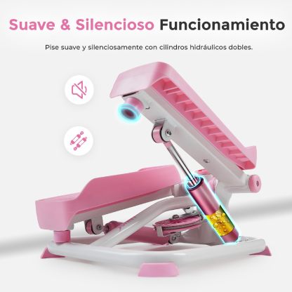 Sunny Health & Fitness Mini Stepper con Bandas para Casa
