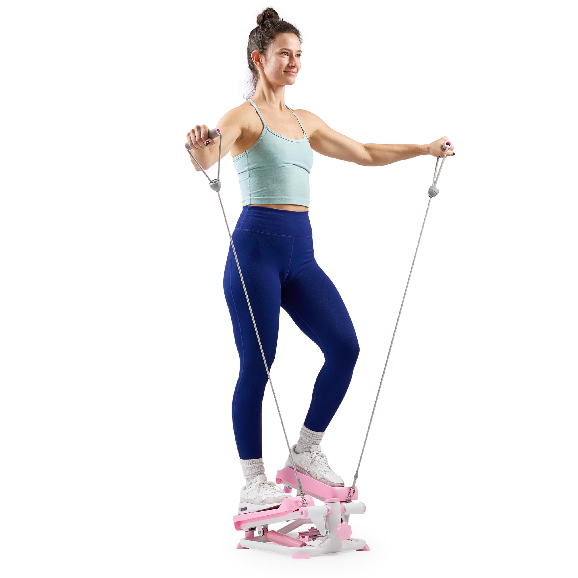 Sunny Health & Fitness Mini Stepper con Bandas para Casa
