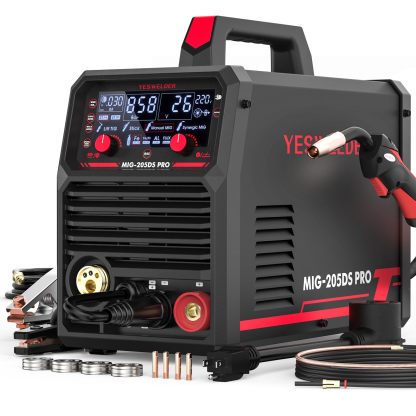 Máquina de Soldar Inverter Multifunción MIG/TIG/Stick, Flux Core, 3 en 1 a 6 en 1, Hasta 250A