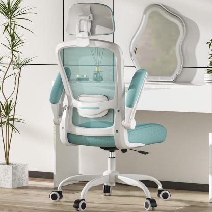 Silla Ergonómica de Oficina Mimoglad con Respaldo Alto, Soporte Lumbar Ajustable, Reclinación de 90° a 135° y Malla Transpirable