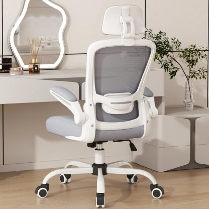 Silla Ergonómica de Oficina Mimoglad con Respaldo Alto, Soporte Lumbar Ajustable, Reclinación de 90° a 135° y Malla Transpirable