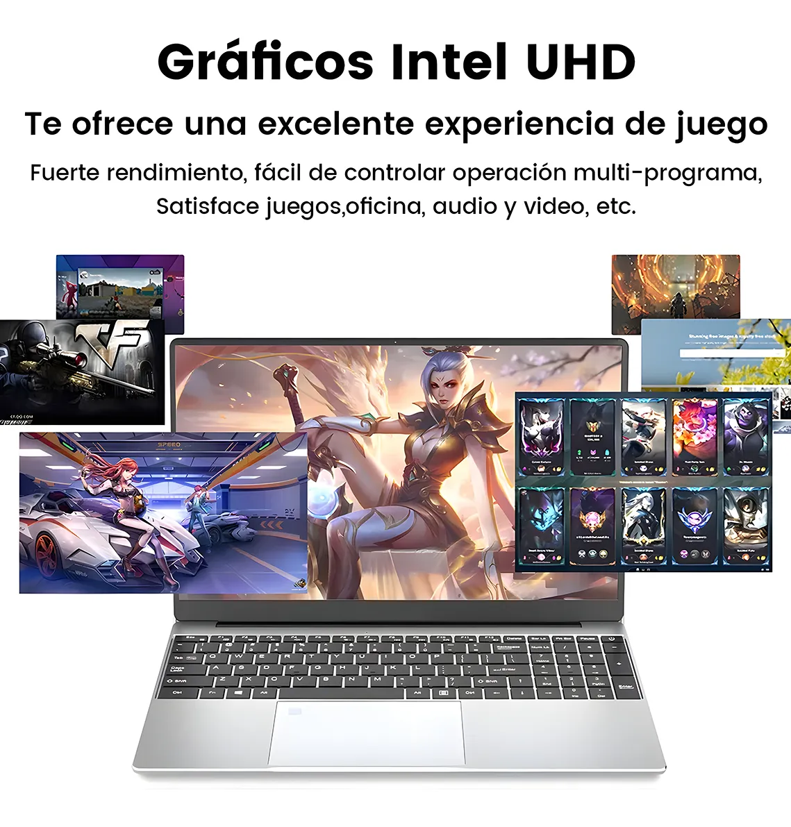 Laptop Mujer Barata 15.6 N5095 16gb Ram 1024gb Ssd Rosa
