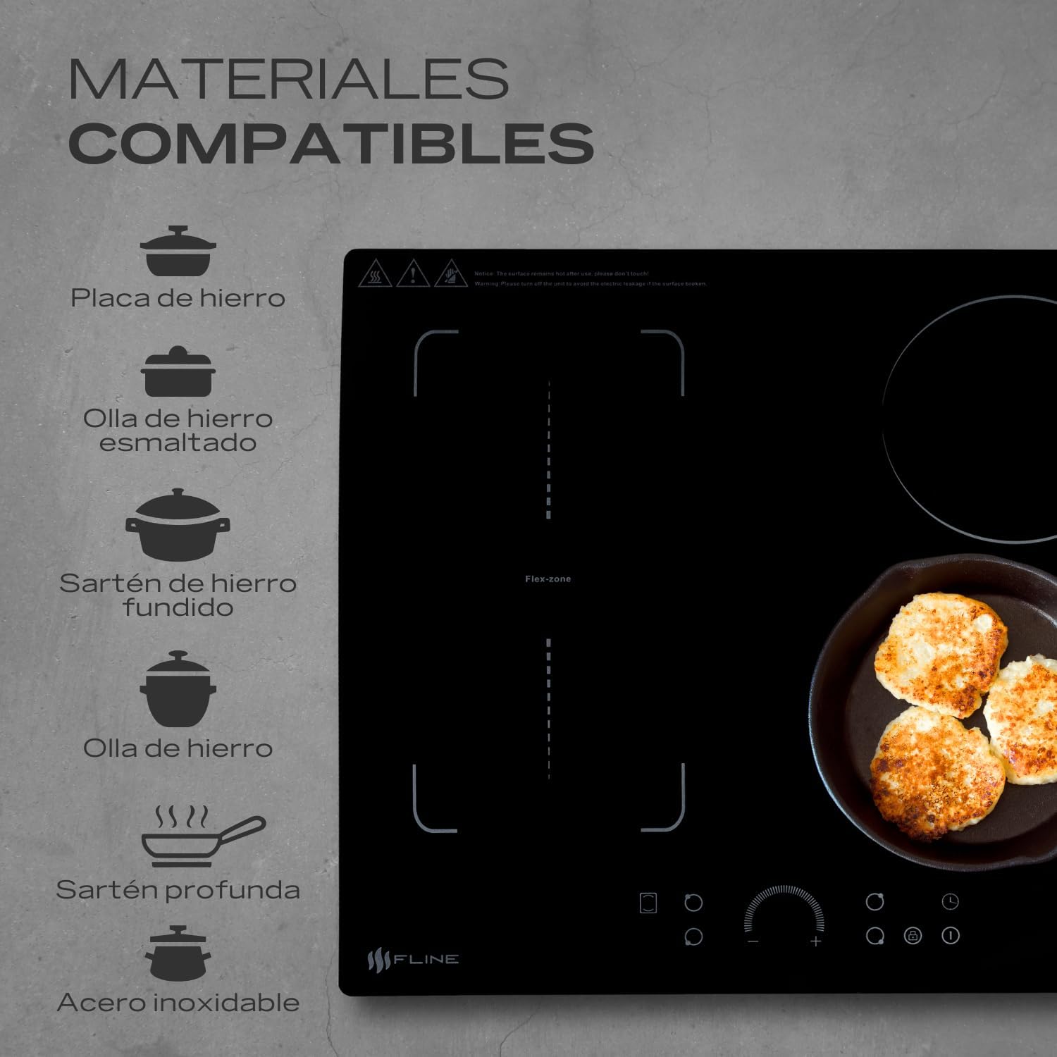 Parrilla De Gas Empotrable 4 Quemadores | Vidrio Templado | Gas LP Y Gas Natural | Encendido Electrónico | Estufa De Mesa | Parrilla De Inducción | Fácil Limpieza