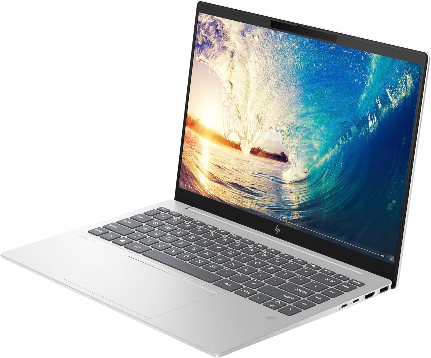 HP Laptop Pavilion Plus 14-ew0001la, Intel Core i5, 16 GB RAM, 512 GB SSD, Pantalla WUXGA (1920x1200), 14", Windows 11 Home, Teclado en Español, Garantía México, Plata Natural
