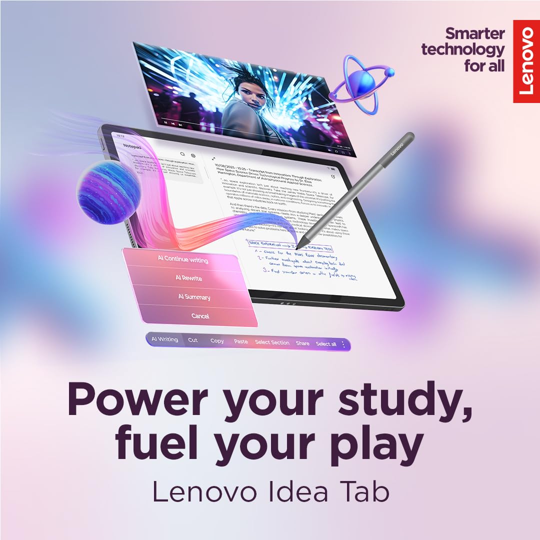 Lenovo Idea Tab 11" 2.5K 8GB RAM 128GB con Teclado y Tab Pen (Modelo 2025)