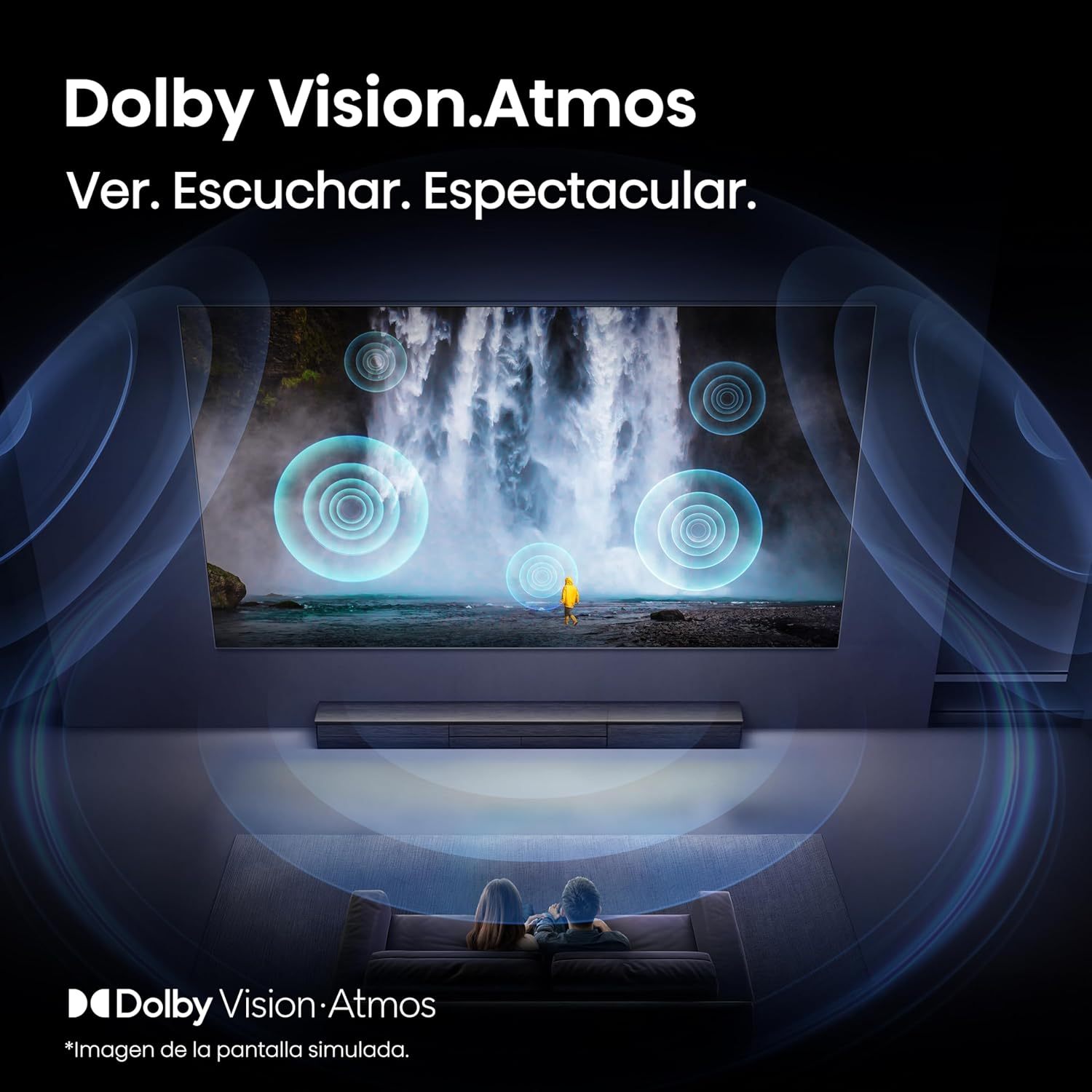 Hisense televisión QD6S Pantalla 65“ Pulgadas, QLED 4K Smart TV，AI 4K Upscaler,Dolby Vision·Atmos，Modo de Protección Ocular，Game Mode Plus，Fire TV【Patrocinador Oficial de FIFA World Cup 2026™】