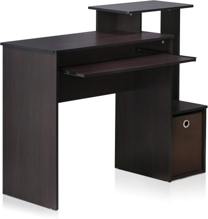 Furinno Econ - computadora Multiusos para computadora de Oficina en casa, Color Gris Roble francés