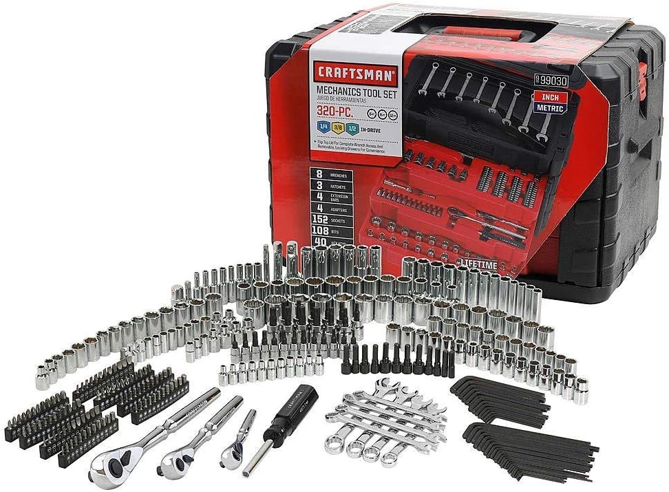 Craftsman - Juego de herramientas de mecánica de 320 piezas