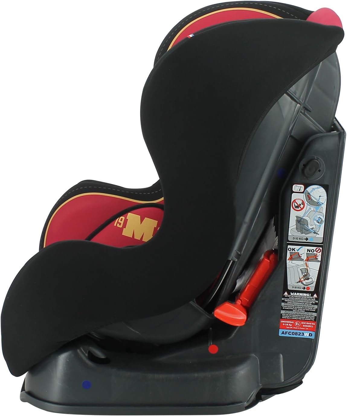 Disney - COSMO Autoasiento Grupo 0/1/2 (0-25Kg) - Made in France - Respaldo de carretera 0-10Kg - Inclinable -