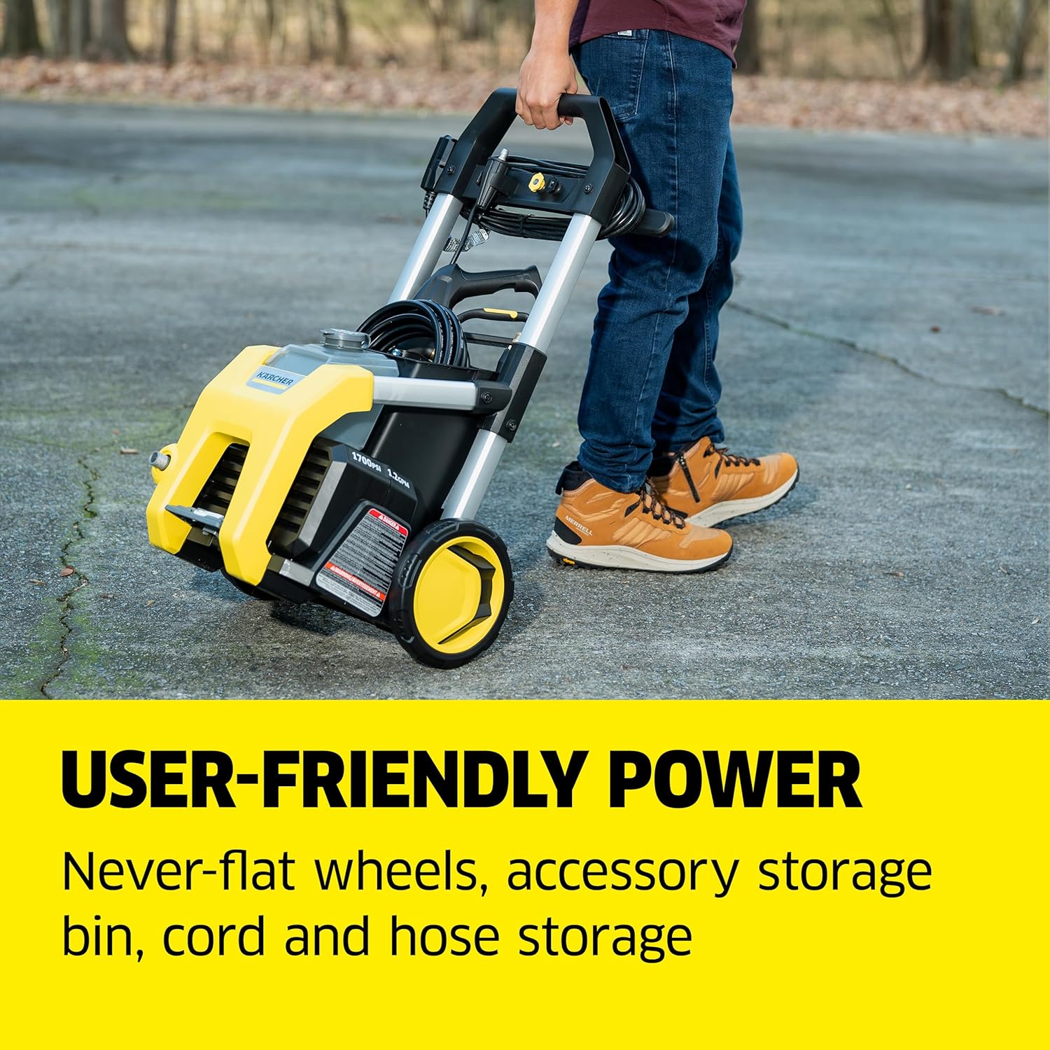 Karcher - Máquina limpiadora eléctrica a presión, K1700, Amarillo