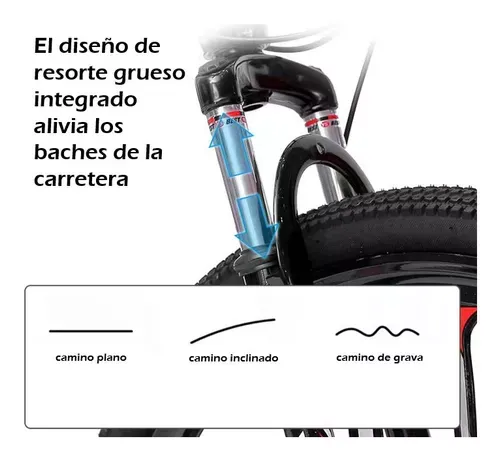 Mountain Bike Lagom Macce Mtb-058 R26 21v Bicicletas Montañas Doble Suspensión Disco Mecánico Color Negro Rojo