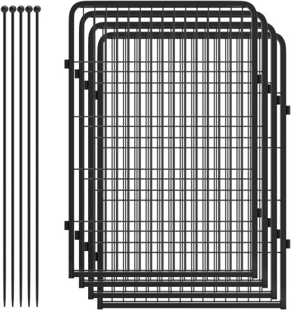 FXW Rollick Corral para Perros para Patio, RV Camping│Patentado, 24 Pulgadas 8 Paneles