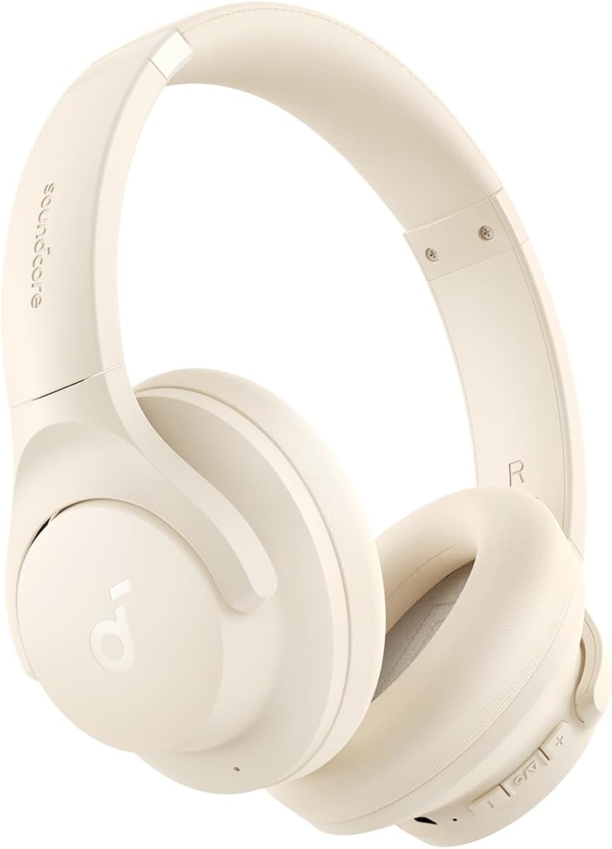Soundcore Audífonos Inalámbricos Diadema Q20i, Cancelación de Ruido Activa Híbrida, Bluetooth, 40H ANC, Alta Resolución, Big Bass, App, Transparencia, Viajes
