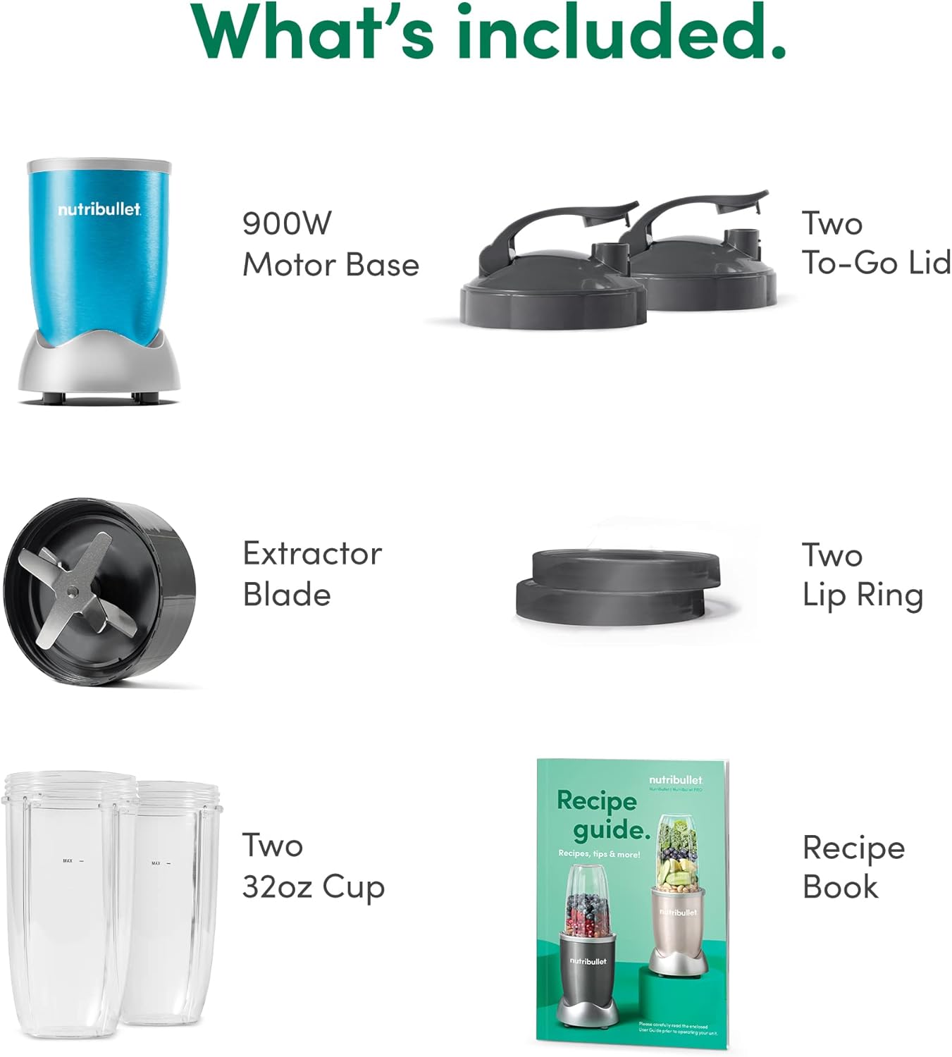 NutriBullet NB9-1301W Pro 13 Pcs White, 900W