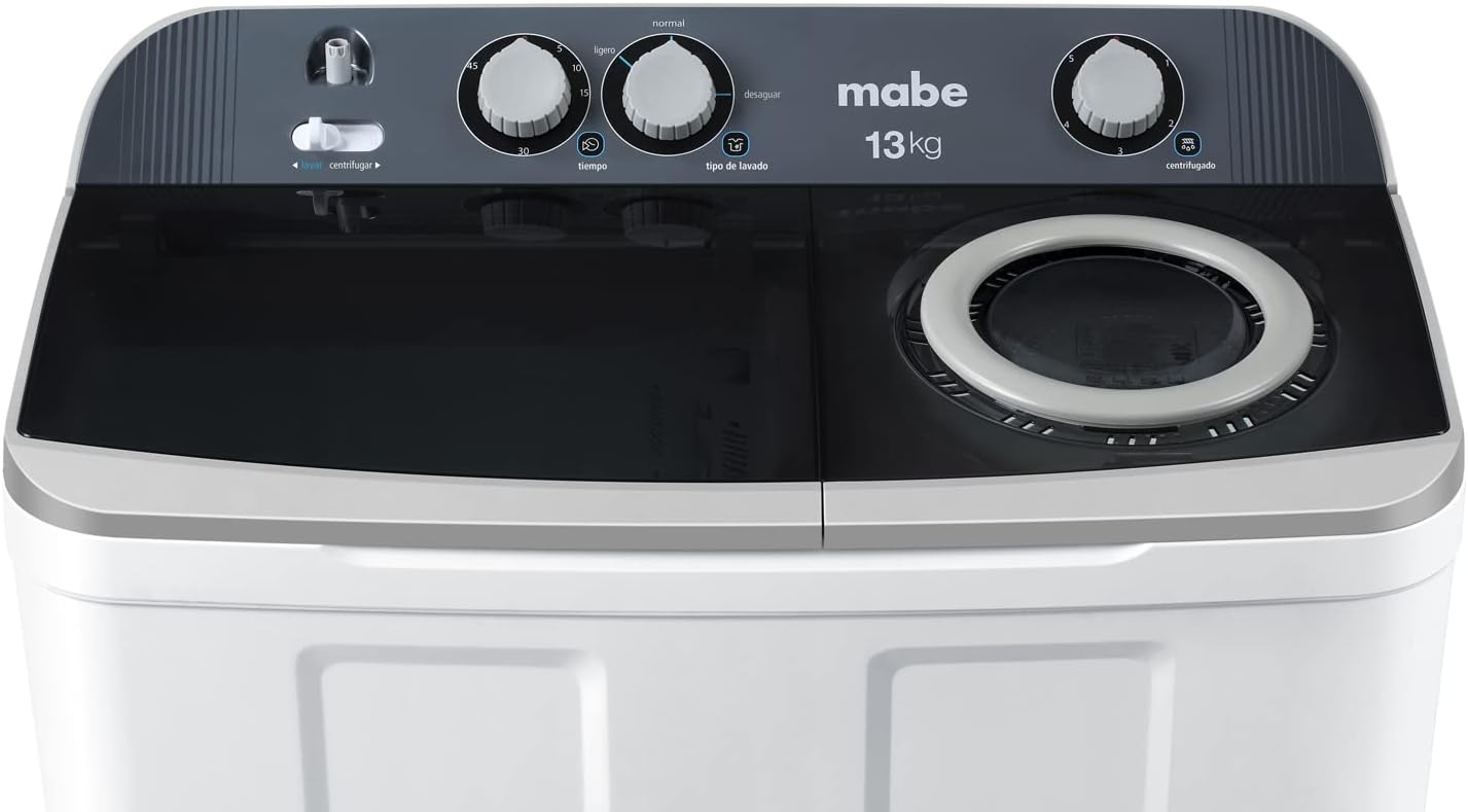 mabe Lavadora Semi-Automática 13 kg Blanca