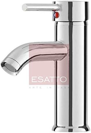 Esatto Paquete Mueble Bleu y Sanitario WC-002 Espejo Gratis (Siberia (Blanco) Monomando Negro)