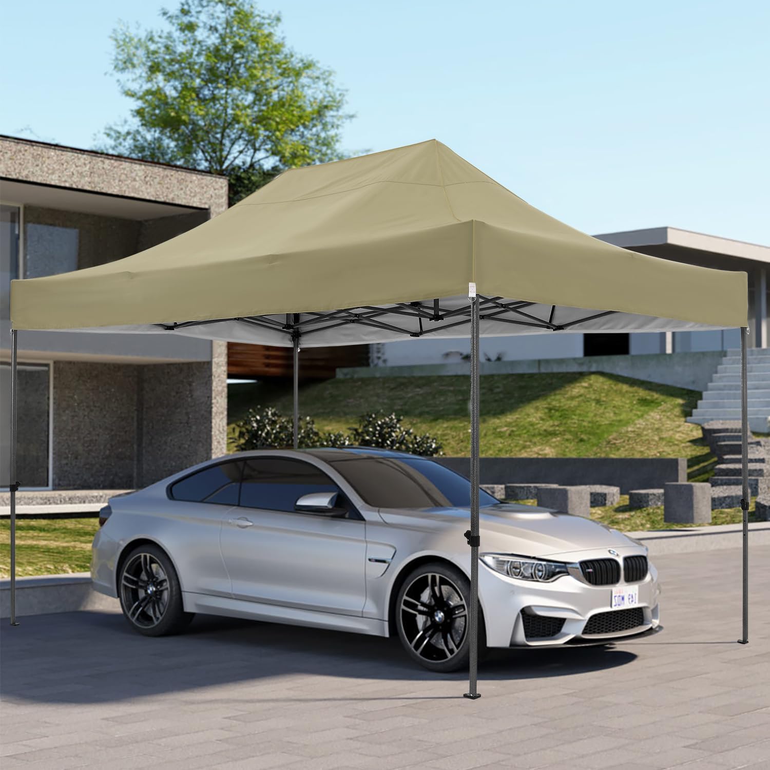 COBIZI - Toldo desplegable de 10 x 20 Pulgadas con 6 Paredes Laterales, toldo Impermeable para Eventos al Aire última intervensión, UPF 50+ cenador portátil para Fiestas, Playa, Camping, Boda,