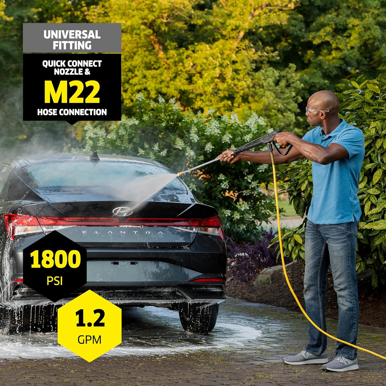 Karcher - Máquina limpiadora eléctrica a presión, K1700, Amarillo