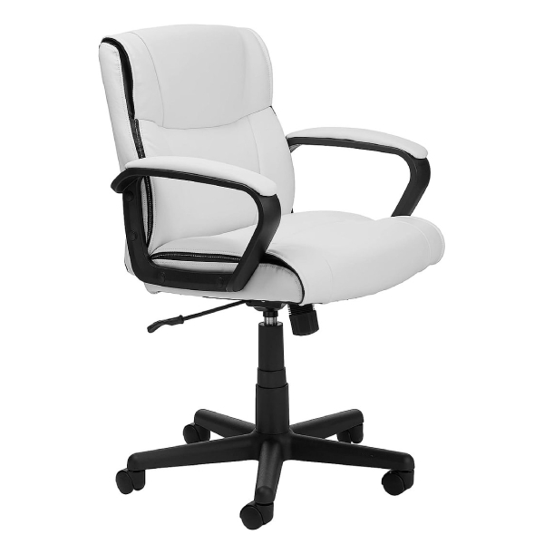 Silla ergonómica de escritorio de oficina con reposabrazos, altura e inclinación ajustable, giro de 360 grados, capacidad de 124 kg