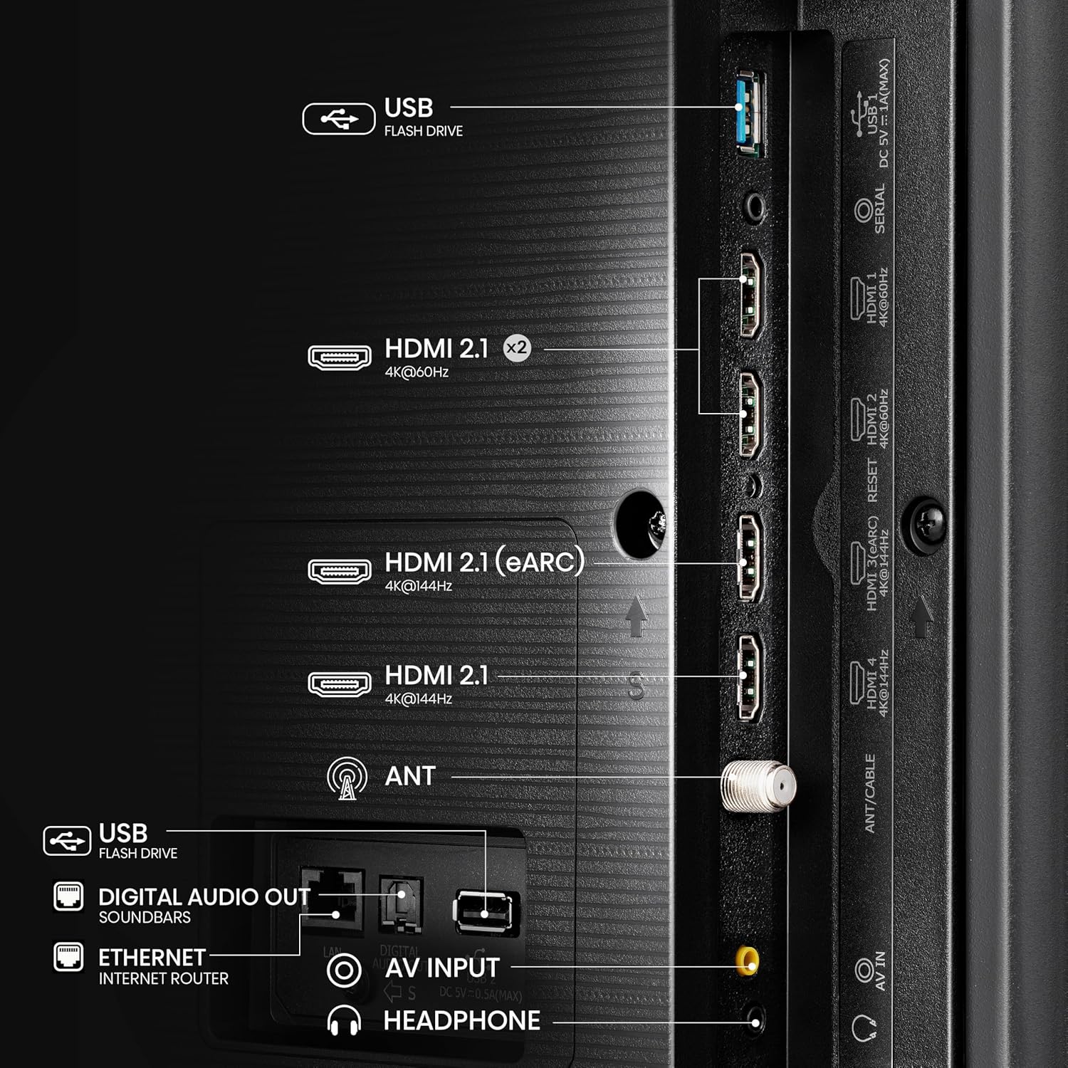 Hisense Pantalla QLED de 43" 43QD6N Google TV Works with Alexa 2024