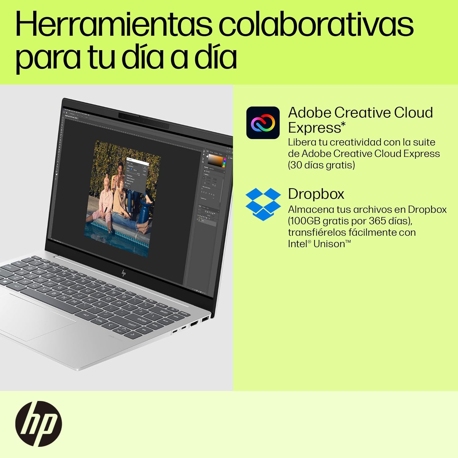 HP Laptop Pavilion Plus 14-ew0001la, Intel Core i5, 16 GB RAM, 512 GB SSD, Pantalla WUXGA (1920x1200), 14", Windows 11 Home, Teclado en Español, Garantía México, Plata Natural