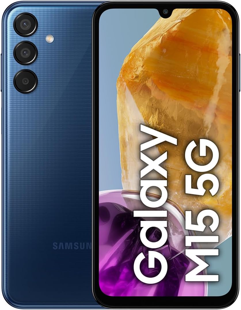 Celular Galaxy M15 5G Azul Claro 4GB RAM 128GB, Smartphone Nacional con Garantía