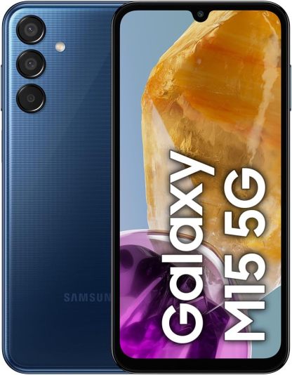 Celular Galaxy M15 5G Azul Claro 4GB RAM 128GB, Smartphone Nacional con Garantía