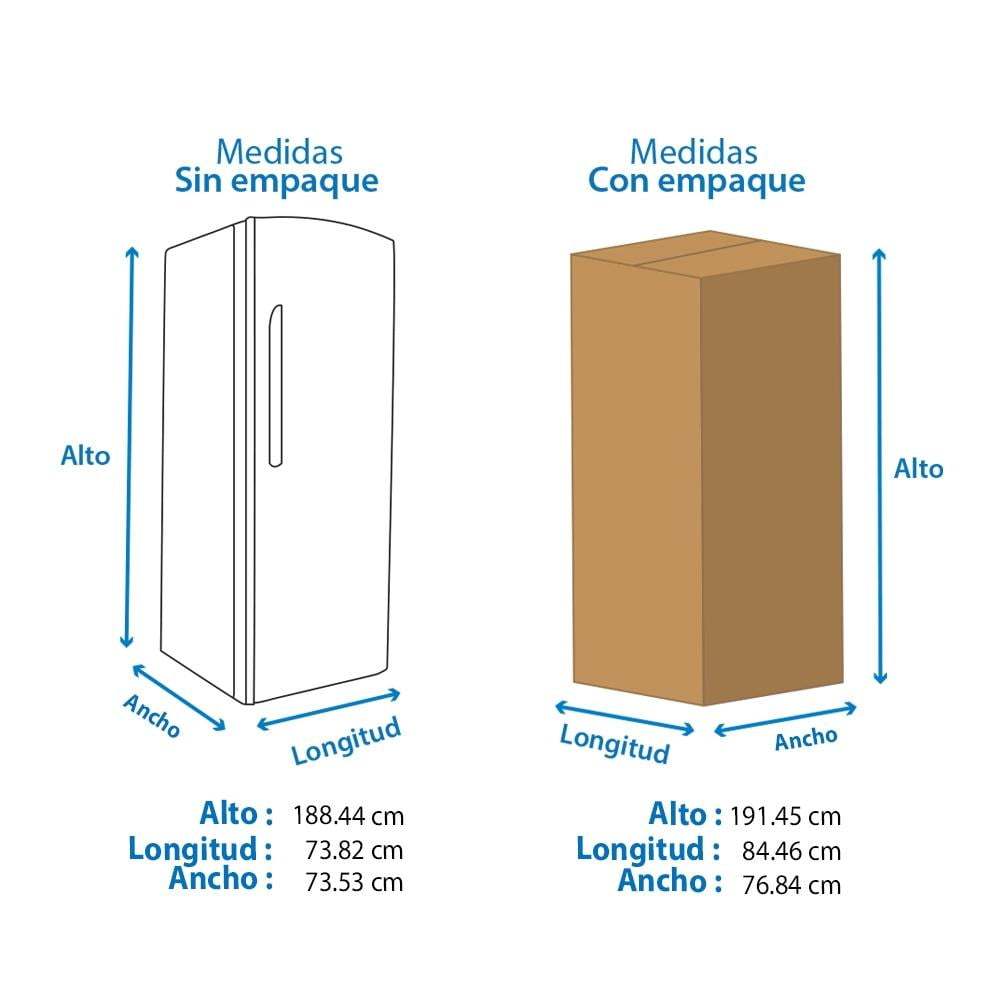 Refrigerador 19 Pies Mabe RMS510IAMRP0 Black Stainless Steel con Despachador