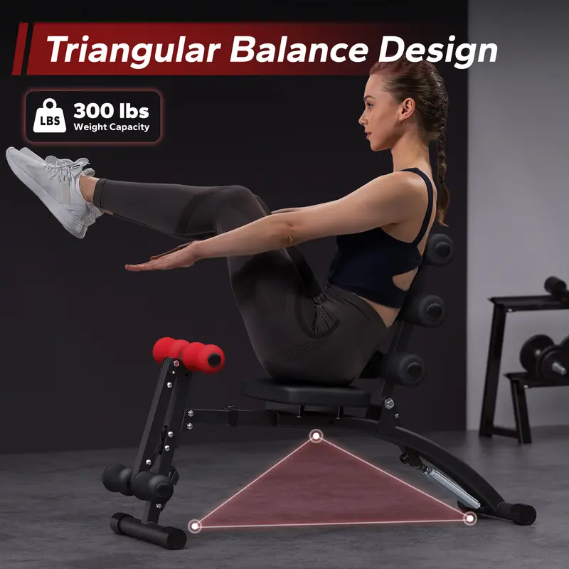 Banco de pesas ajustable para entrenamiento de cuerpo completo