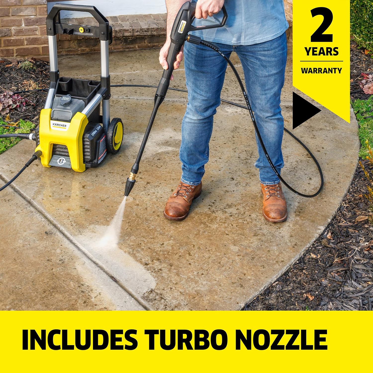 Karcher - Máquina limpiadora eléctrica a presión, K1700, Amarillo