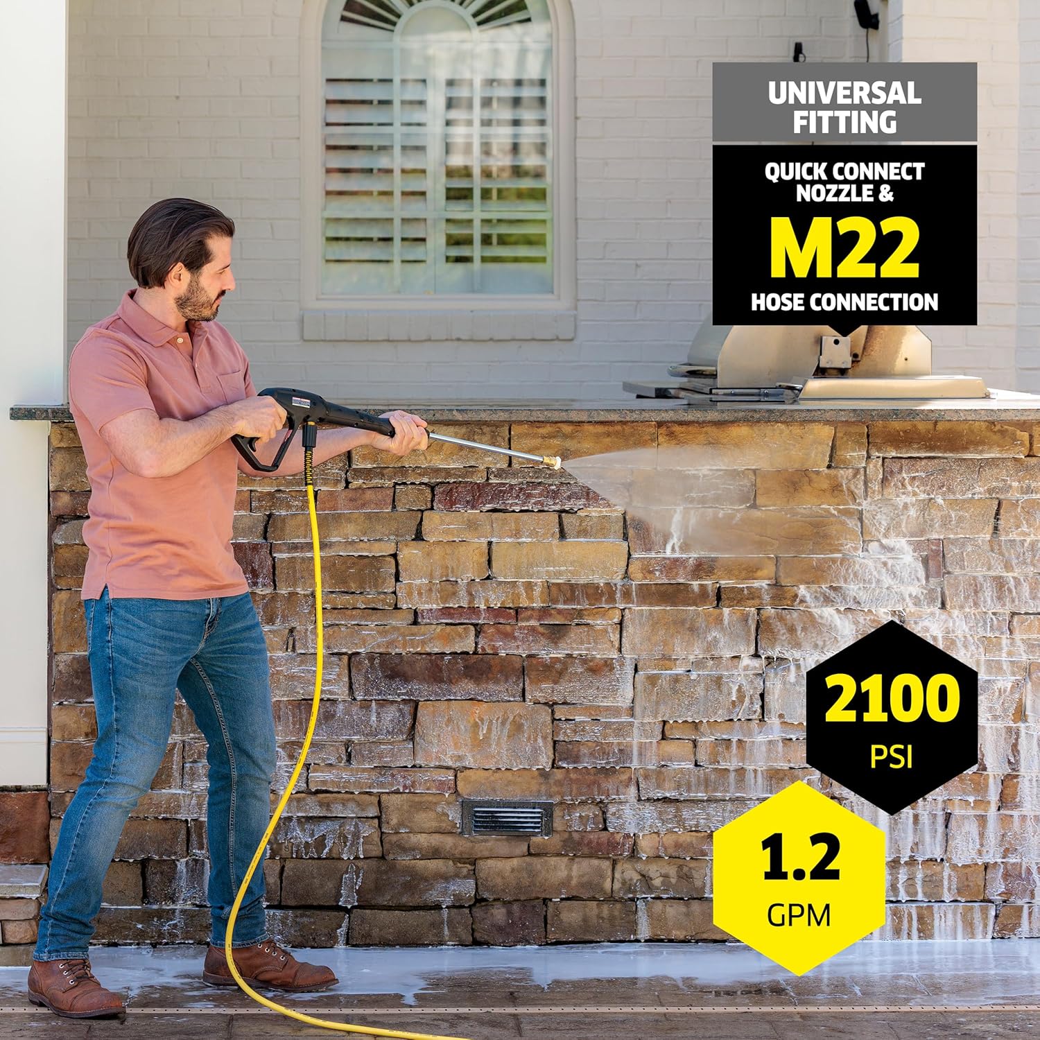 Karcher - Máquina limpiadora eléctrica a presión, K1700, Amarillo